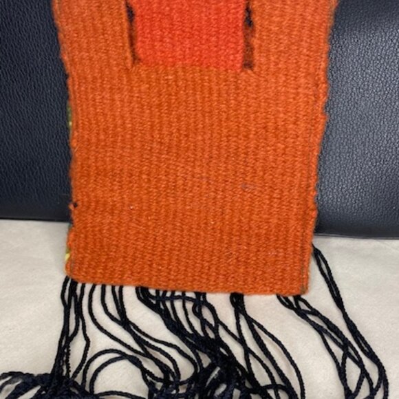 Vintage 70s CASA KAKIKI Hand Woven Native American El Paso Texas Belt Bag Pouch - Picture 4 of 9